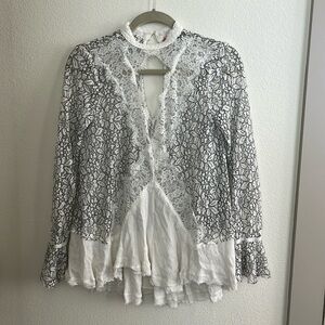 free people lace blouse